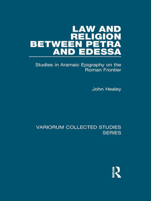 cover image of Law and Religion between Petra and Edessa